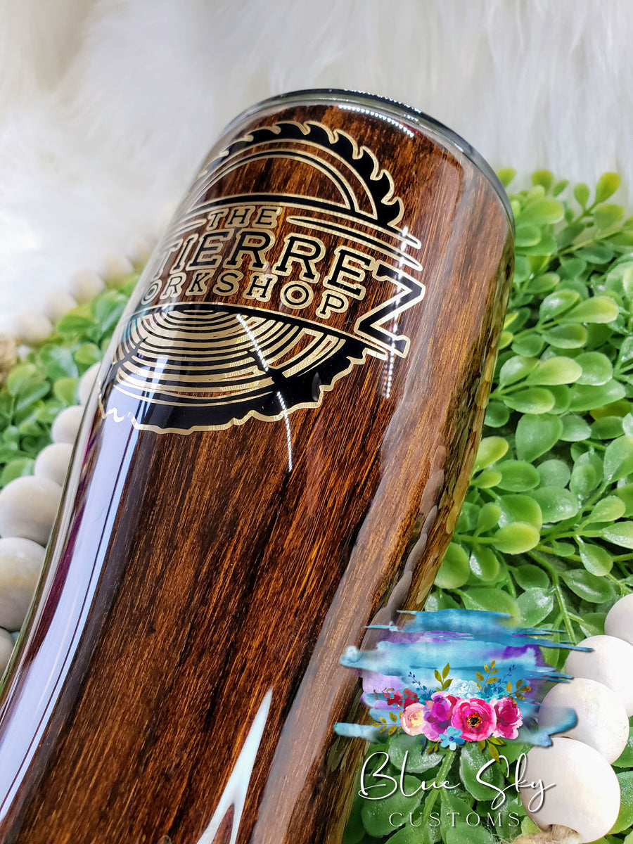 Wood Grain Tumblers  Blue Sky Customs