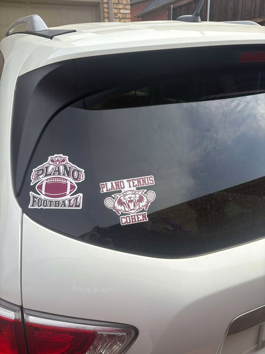 Plano Wildcats Tennis Decal