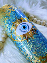 Load image into Gallery viewer, Evil Eye Glitter Tumbler
