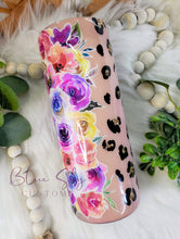 Load image into Gallery viewer, Floral Leopard Ombre Tumbler