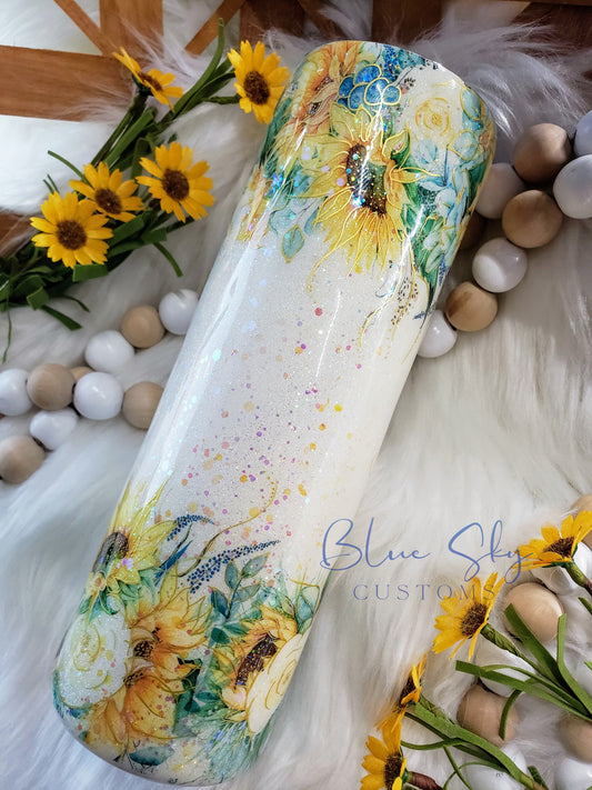 You Are My Sunshine Sunflower Tumbler