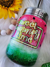 Load image into Gallery viewer, Summer Watermelon Glitter Tumbler