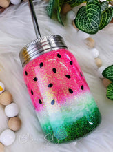Load image into Gallery viewer, Summer Watermelon Glitter Tumbler