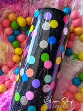 Load image into Gallery viewer, Polka Dots Glitter Tumbler