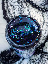 Load image into Gallery viewer, Spooky Vibes Teal & Turquoise Glitter Tumbler