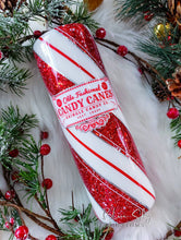 Load image into Gallery viewer, Candy Cane Glitter Tumbler