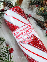 Load image into Gallery viewer, Candy Cane Glitter Tumbler