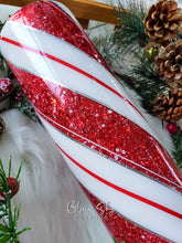 Load image into Gallery viewer, Candy Cane Glitter Tumbler