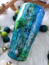 Load image into Gallery viewer, "The Siren" Abstract Mixed Media Tumbler