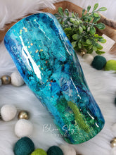 Load image into Gallery viewer, "The Siren" Abstract Mixed Media Tumbler