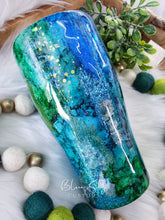 Load image into Gallery viewer, "The Siren" Abstract Mixed Media Tumbler