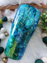 Load image into Gallery viewer, "The Siren" Abstract Mixed Media Tumbler