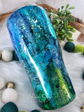 Load image into Gallery viewer, "The Siren" Abstract Mixed Media Tumbler
