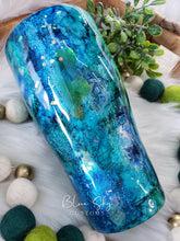 Load image into Gallery viewer, "The Siren" Abstract Mixed Media Tumbler