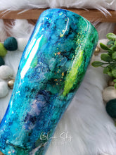 Load image into Gallery viewer, "The Siren" Abstract Mixed Media Tumbler