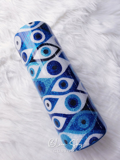 Evil Eye Burst Tumbler