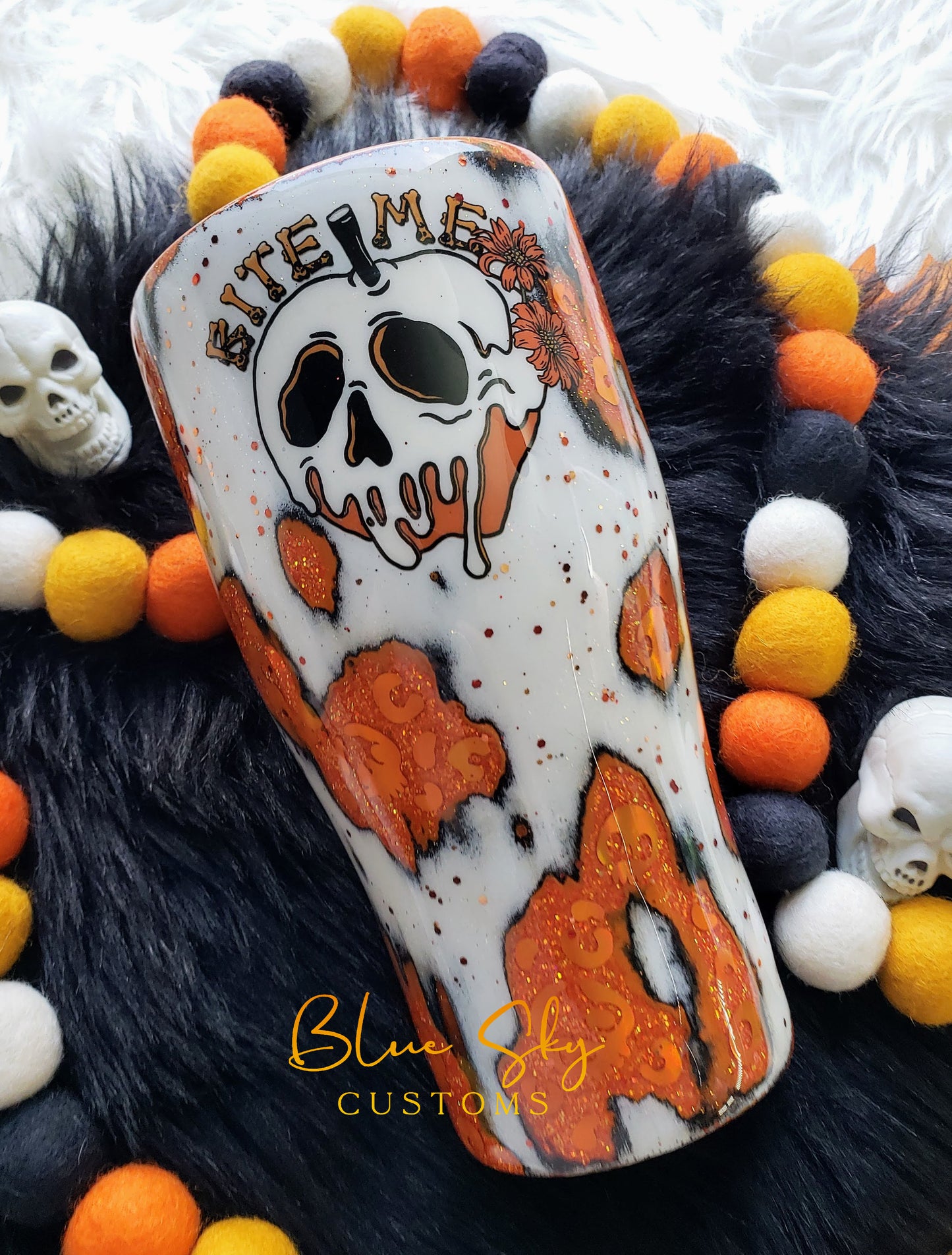 Bite Me Poison Apple Geode Tumbler