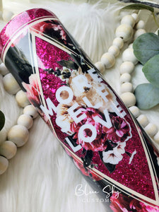 More Self Love Coveted Florals Tumbler - 30oz Skinny