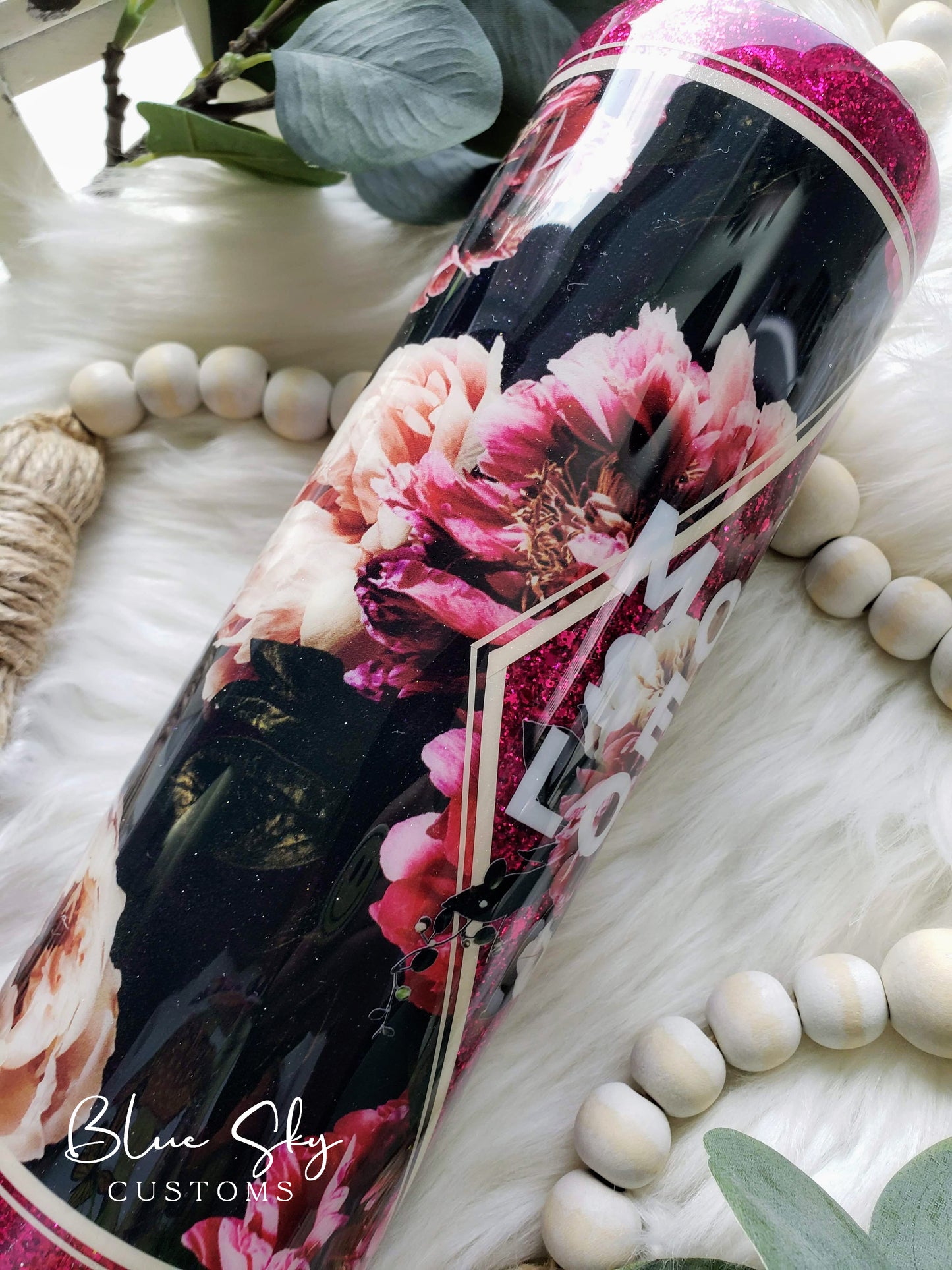 More Self Love Coveted Florals Tumbler - 30oz Skinny