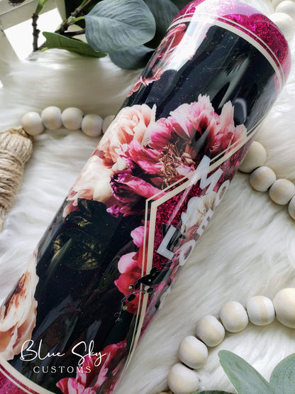 More Self Love Coveted Florals Tumbler - 30oz Skinny
