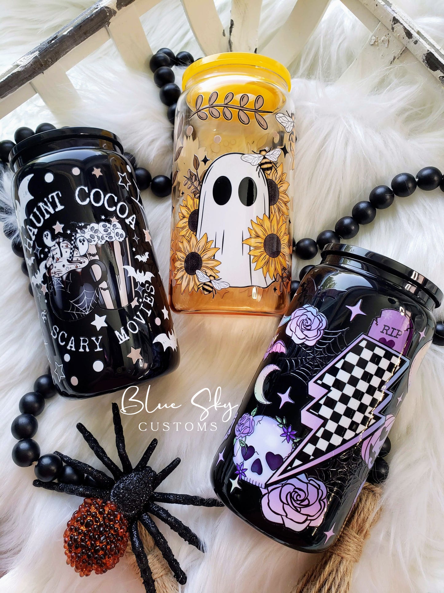 Spooky Season Collection - 16oz Glass Can
