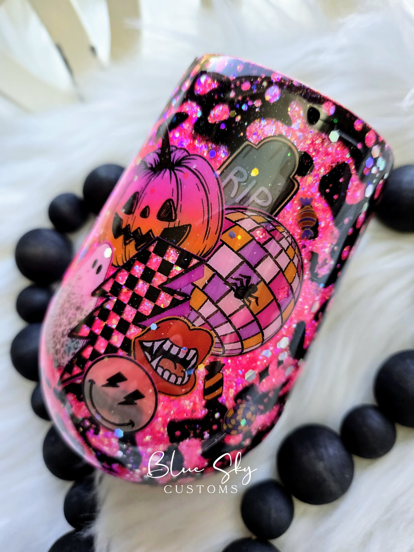 Halloween Party Cup - 12oz Wine Tumbler