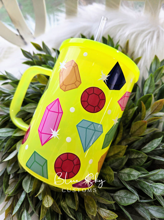 Best Believe I'm Still Bejeweled - 17oz Neon Glass Mug