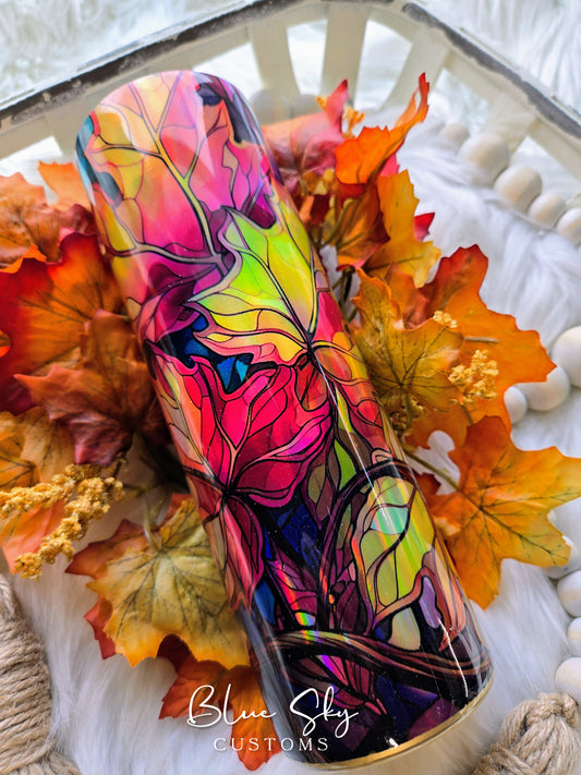 Autumn Leaves Holographic - 30oz Skinny