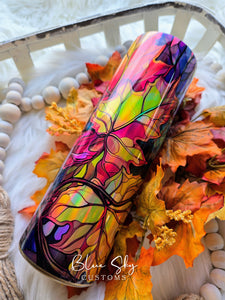 Autumn Leaves Holographic - 30oz Skinny