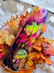 Autumn Leaves Holographic - 30oz Skinny