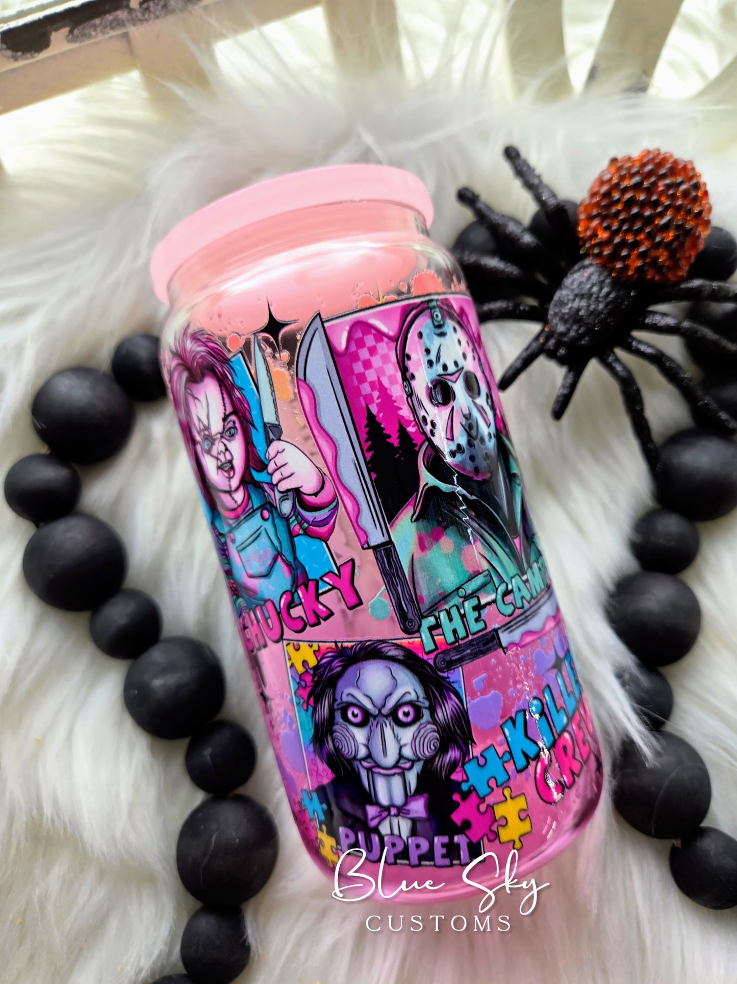 Killer Crew - 16oz Ombré Jelly Glass Can