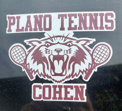 Plano Wildcats Tennis Decal