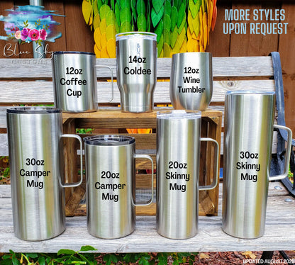 Falling Hearts Glitter Tumbler
