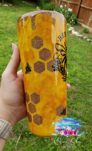 Bee Kind Honeycomb Tumbler