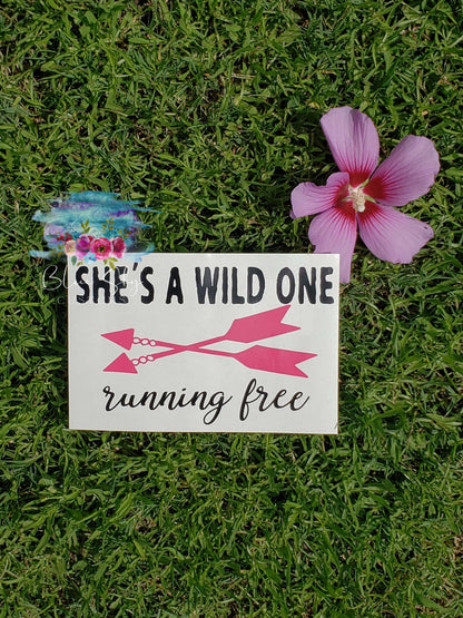 She's a Wild One Decal