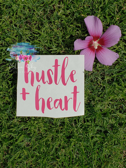 Hustle + Heart Decal