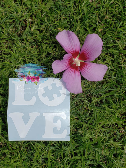Love Autism Awareness Decal