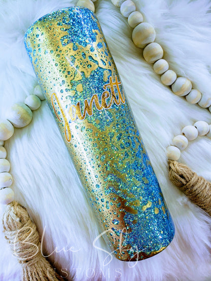 Evil Eye Glitter Tumbler
