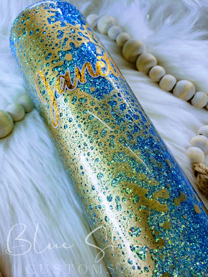 Evil Eye Glitter Tumbler