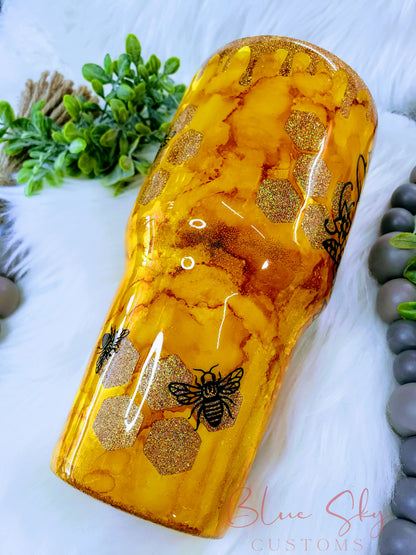 Bee Kind Honeycomb Tumbler