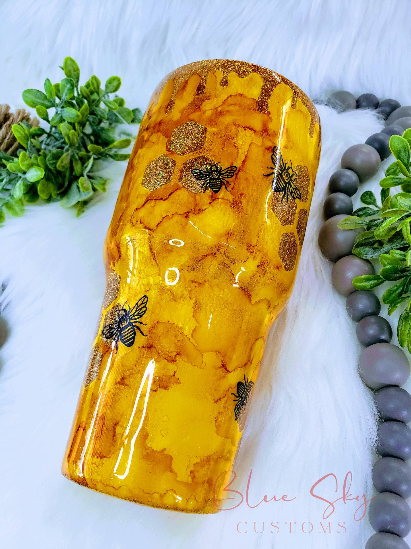 Bee Kind Honeycomb Tumbler