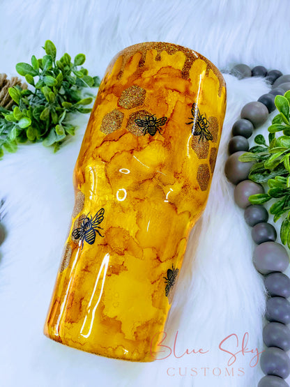 Bee Kind Honeycomb Tumbler