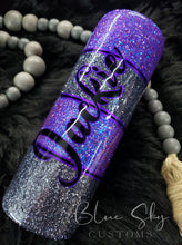 Load image into Gallery viewer, Simple Stripes Glitter Tumbler
