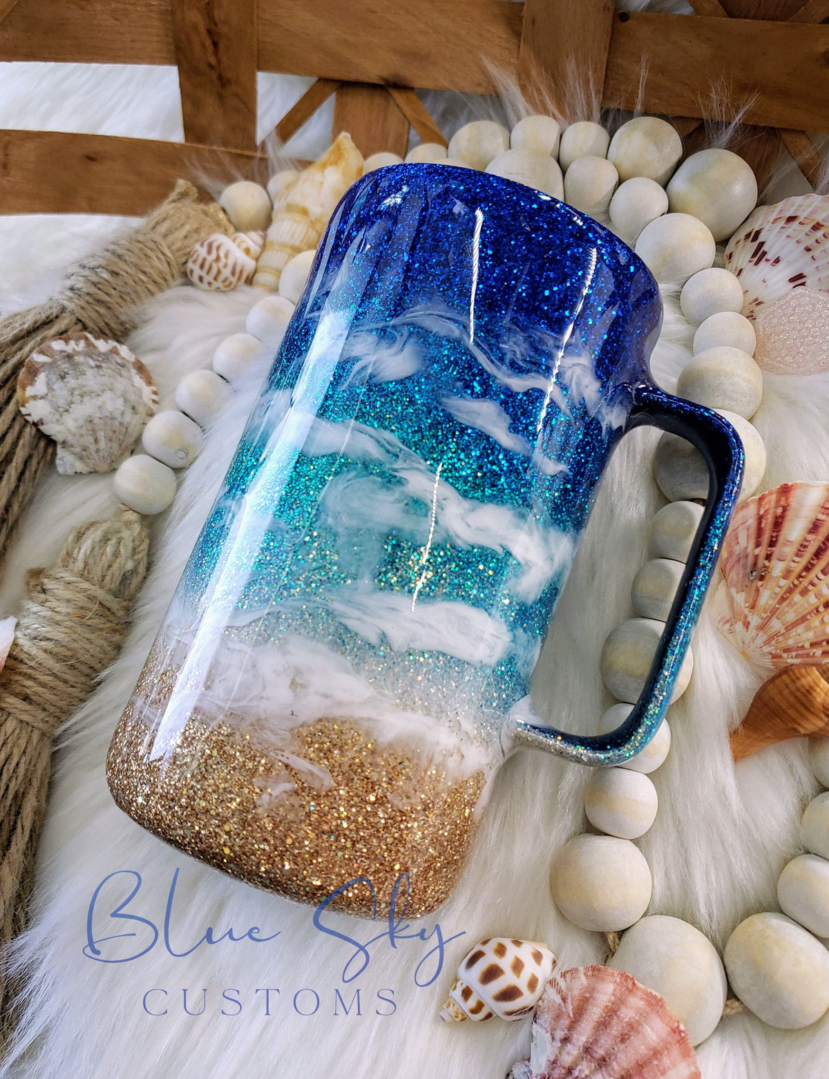 Starry Night Sky Beach Tumbler