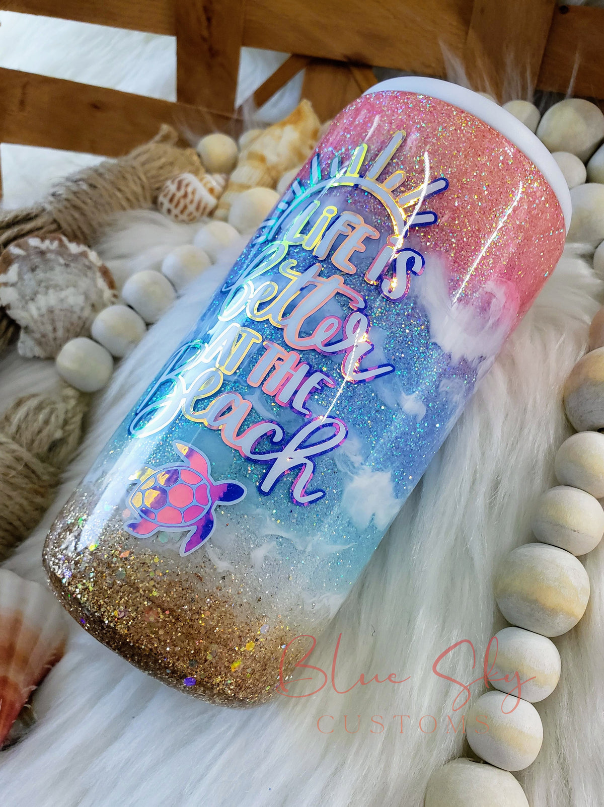Sunset Sky Beach Tumbler