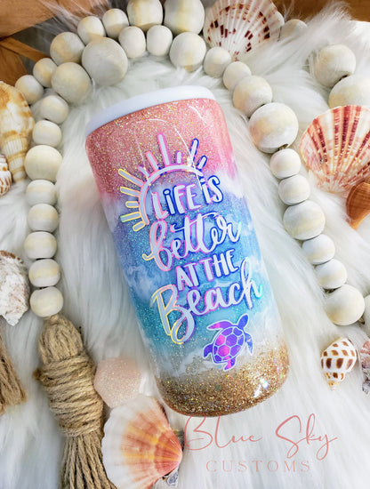 Sunset Sky Beach Tumbler