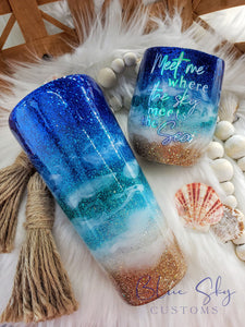 Starry Night Sky Beach Tumbler