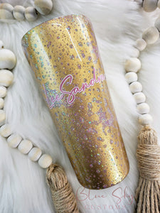 Evil Eye Glitter Tumbler