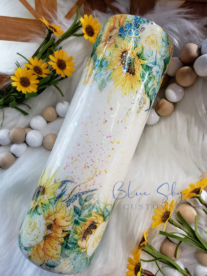 You Are My Sunshine Sunflower Tumbler