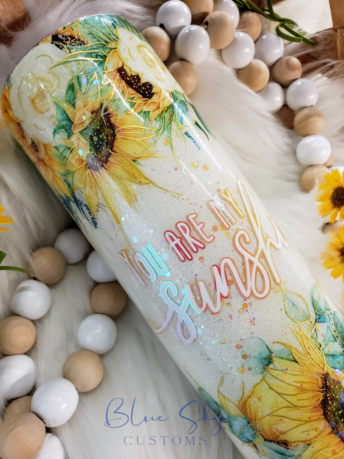 You Are My Sunshine Sunflower Tumbler